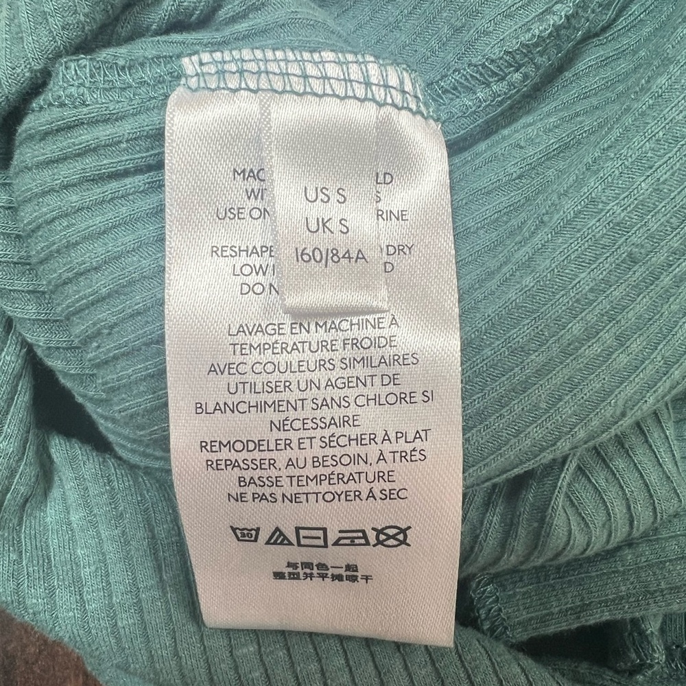 Urban Outfitters Green Ribbed Long Sleeve Top - Picture 5 of 6